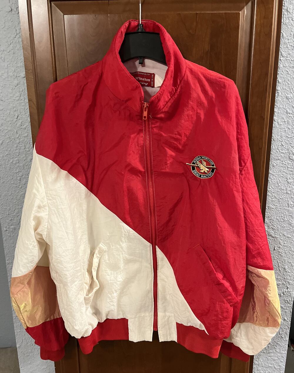 Vintage NHRA‎ Winston Drag Racing Jacket Mens M/L (est) Full Zip Made In The USA